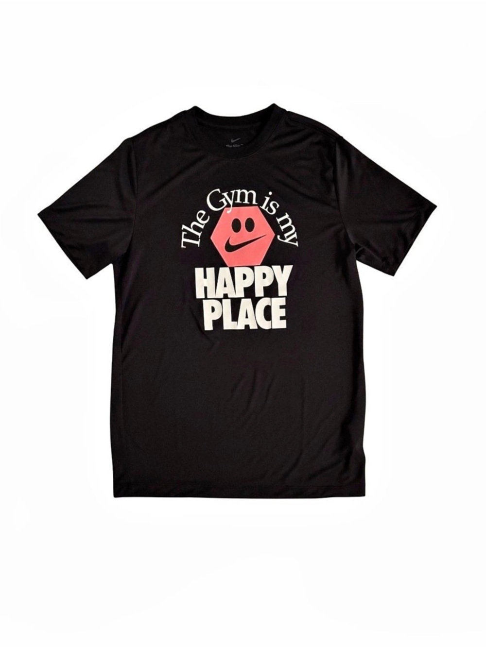 Nike Dri-fit “The Gym is my Happy Place T-Shirt” - Black